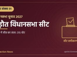 बड़ौत विधानसभा सीट संख्या 51 का ग्राफिक, 2022 में जीत का अंतर 315 वोट