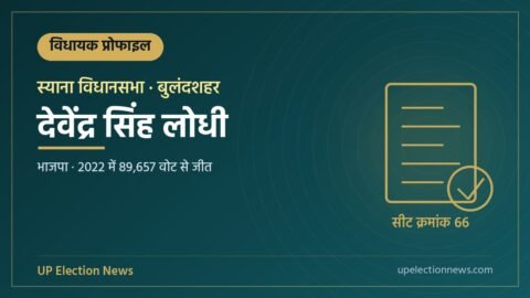 देवेंद्र सिंह लोधी (स्याना विधायक) की प्रोफाइल का ग्राफिक