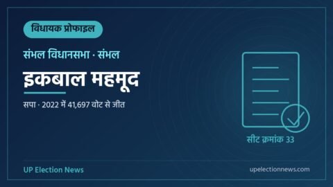 इकबाल महमूद (संभल विधायक) की प्रोफाइल का ग्राफिक