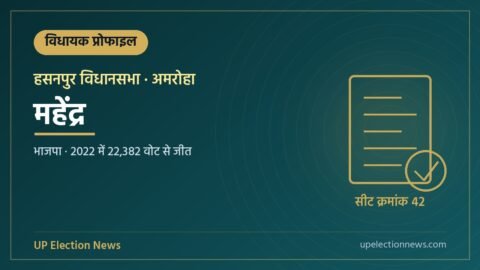महेंद्र (हसनपुर विधायक) की प्रोफाइल का ग्राफिक