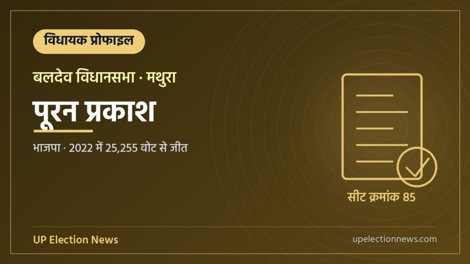 पूरन प्रकाश (बलदेव विधायक) की प्रोफाइल का ग्राफिक
