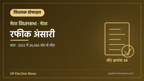 रफीक अंसारी (मेरठ विधायक) की प्रोफाइल का ग्राफिक