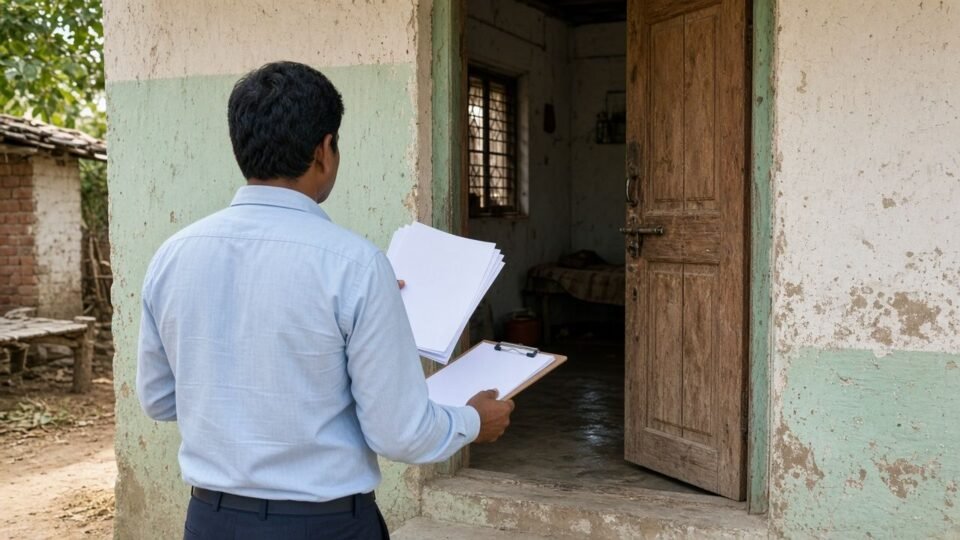 घर-घर मतदाता सत्यापन करती टीम की सांकेतिक तस्वीर