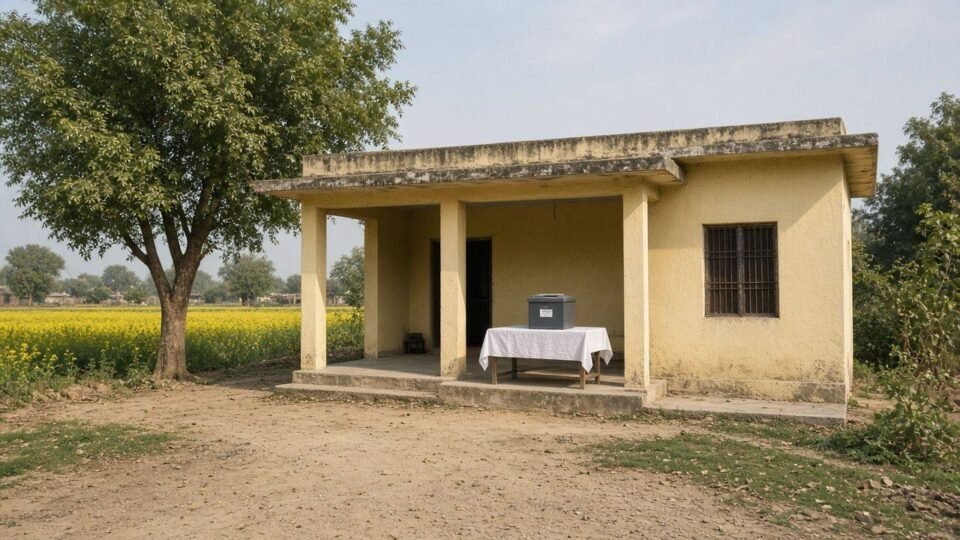 ग्रामीण उत्तर प्रदेश में पंचायत भवन की सांकेतिक तस्वीर
