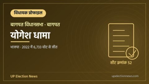 योगेश धामा (बागपत विधायक) की प्रोफाइल का ग्राफिक